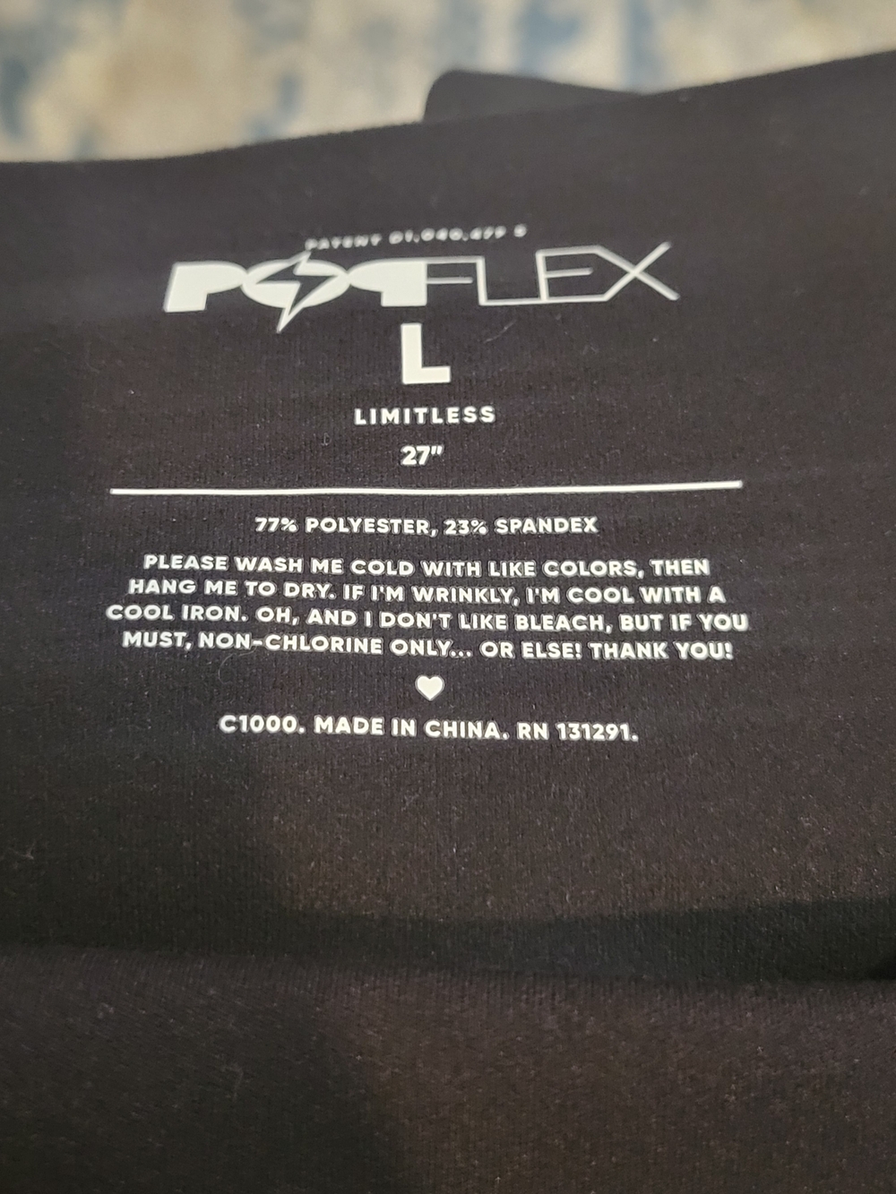 POPFLEX Crisscross Hourglass Black Skirted Leggings - L - Picture 2 of 4